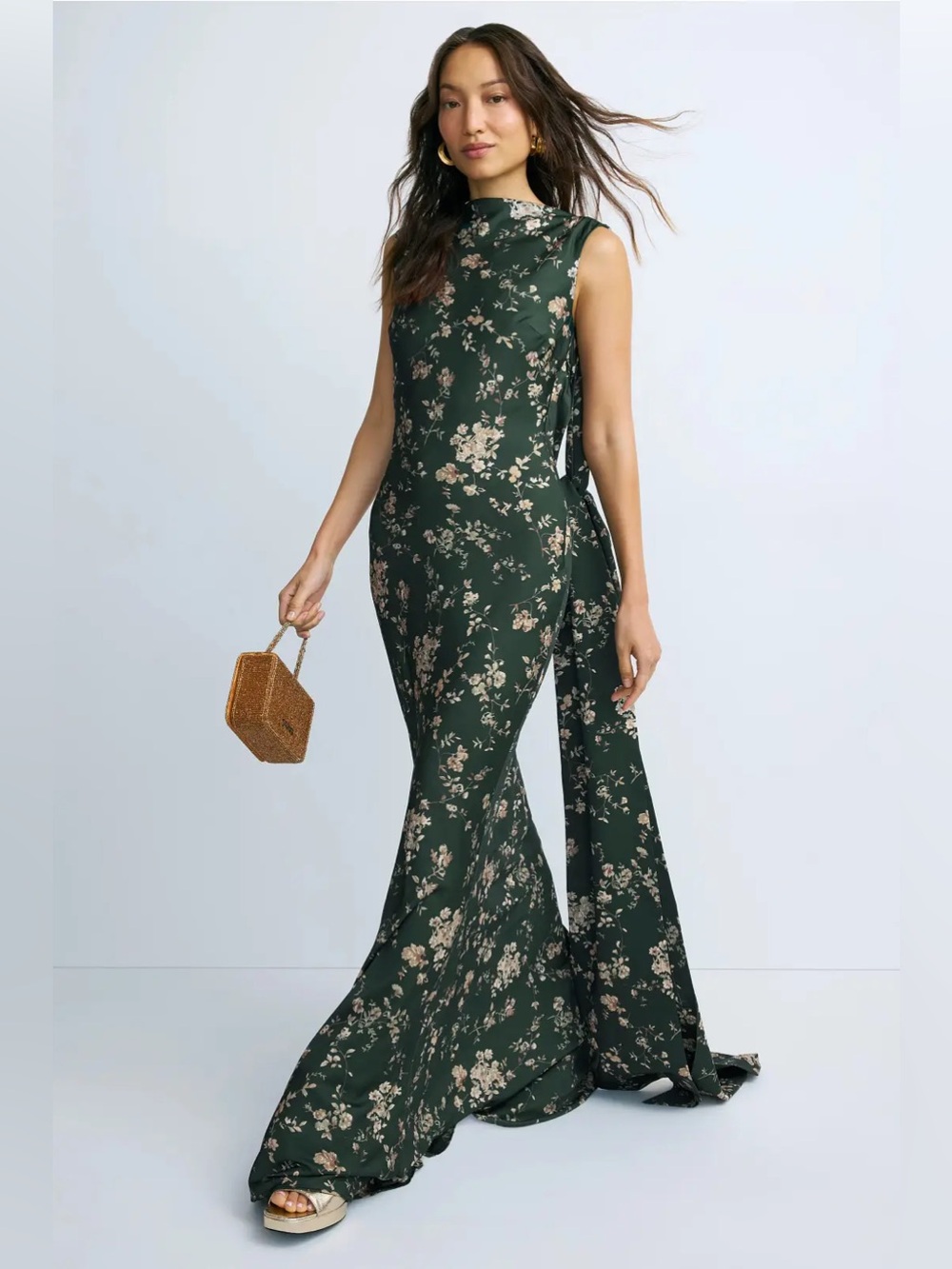 SAU LEE Callie Printed Gown 12